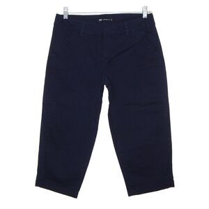 Lee Natural Fit 1889 Womens Navy Blue Capri Pants Size 10